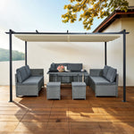 Acorn 4m X 3m Rectangular Pergola In Creamy White | 4m x 3m | Creamy White