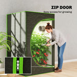 Grow Tent, Reflective Mylar Hydroponic Growing Tent, Black