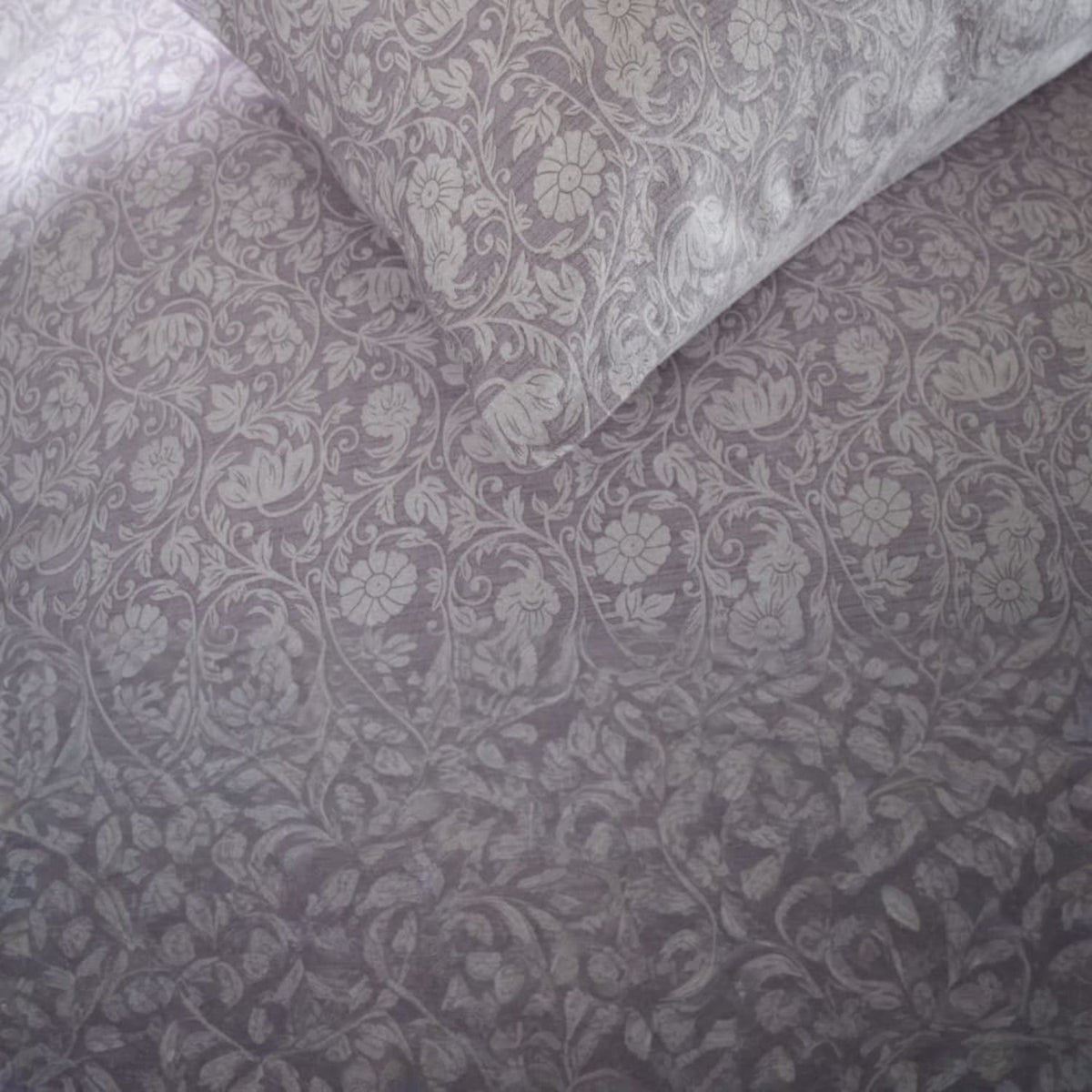William Plush Cotton Printed Duvet Cover Set | Double | Pink