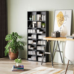 260/640 Cd 120/360 Dvd Storage Tower W/ 9/18 Compartments | Large | Black