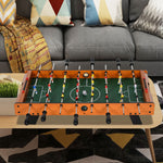 Football Game Table 84.5cm Wood Soccer Arcade Game Room | Yellow