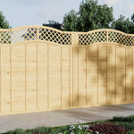 Omega Spruce Wood Fence Panel With Lattice Top 180cm W X 90/120/180cm H – Natural Finish, Durable, Easy Diy Garden Privacy Screen | Large