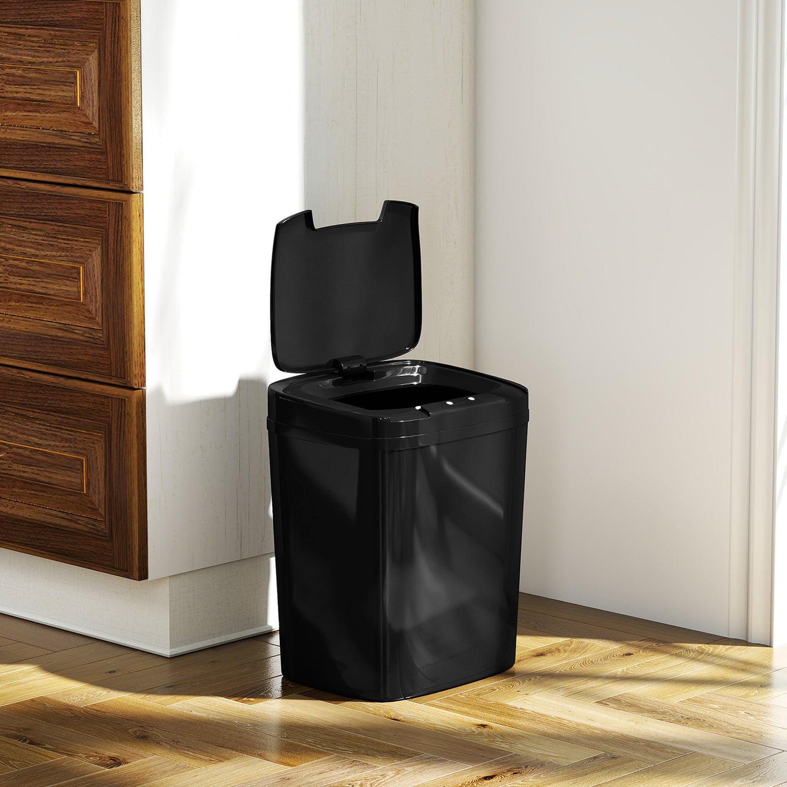 15l Sensor Bin, Automatic Touchless Kitchen Bin, Battery Operated | Black