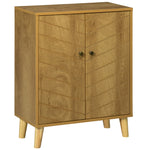 Storage Cabinet Living Room Sideboard With Chevron Doors