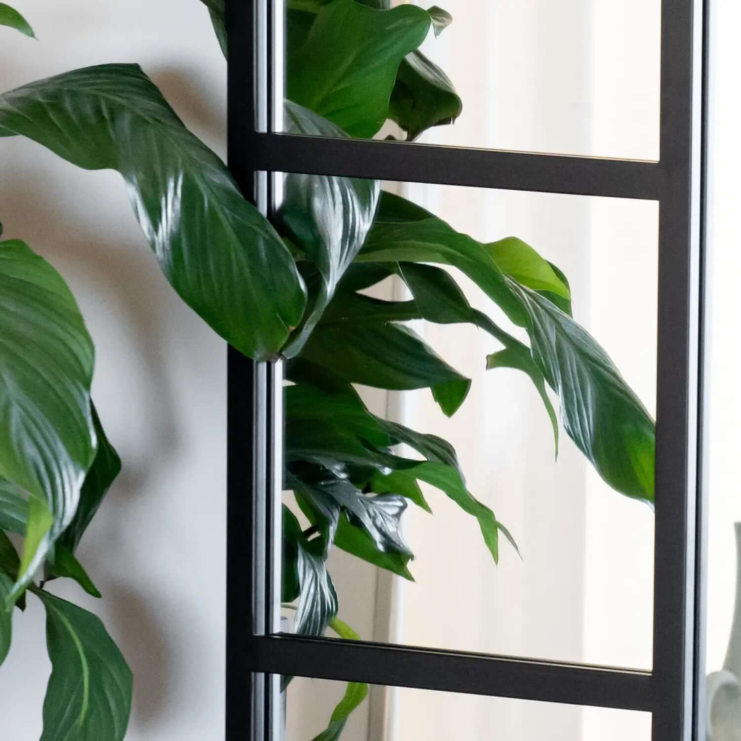 Mio - Metal Arched Window Mirror | 180cm x 90cm | Black