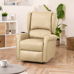 Corcoran Electric Riser Recliner With Massage And Heat | Cream