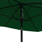 2x3m Rectangular Parasol Patio Outdoor Table Umbrella | Green