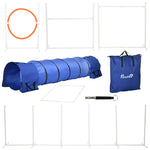 Six-piece Dog Agility Equipment Set W/ Carry Bag