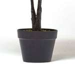 Artificial Green Handcrafted Ficus Rubber Plant In Pot, 130 Cm