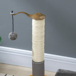 56cm Cat Tree For Indoor Cats, Scratching Post W/ Cat Toys - Grey