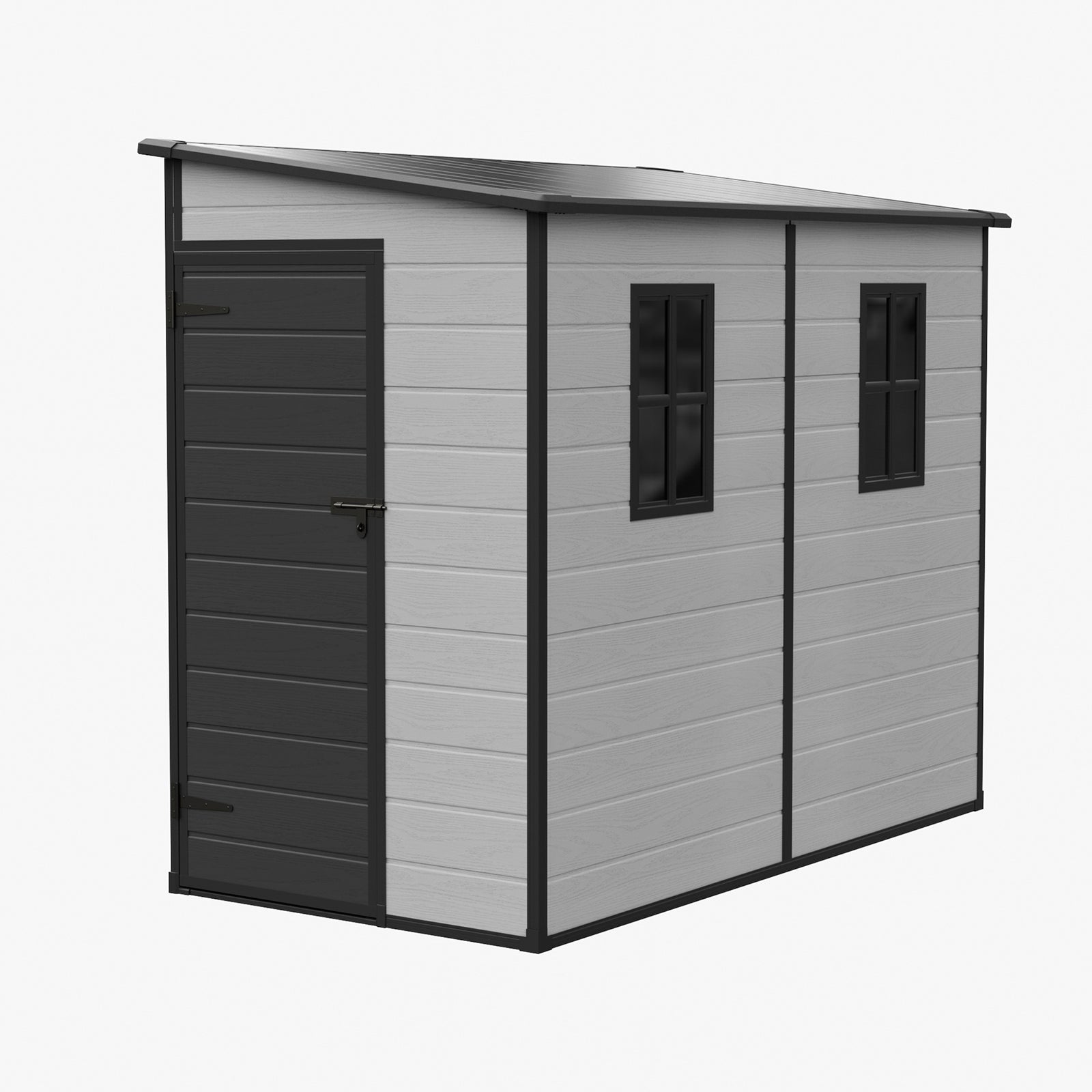Breeins 8 X 4ft Outdoor Garden Pent Roof Tool Storage Shed