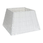 Rattan Christmas Tree Skirt Foldable Basket Decoration | White