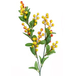 Pack Of 6 X 70cm Artificial Orange Berry Spray