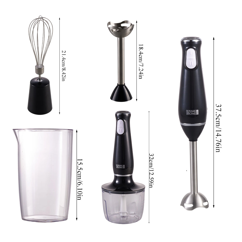 800w 4-in-1 Hand Blender Set