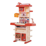 Children Pretend Kitchen Playset 43pcs Toy Accessory Set | Red