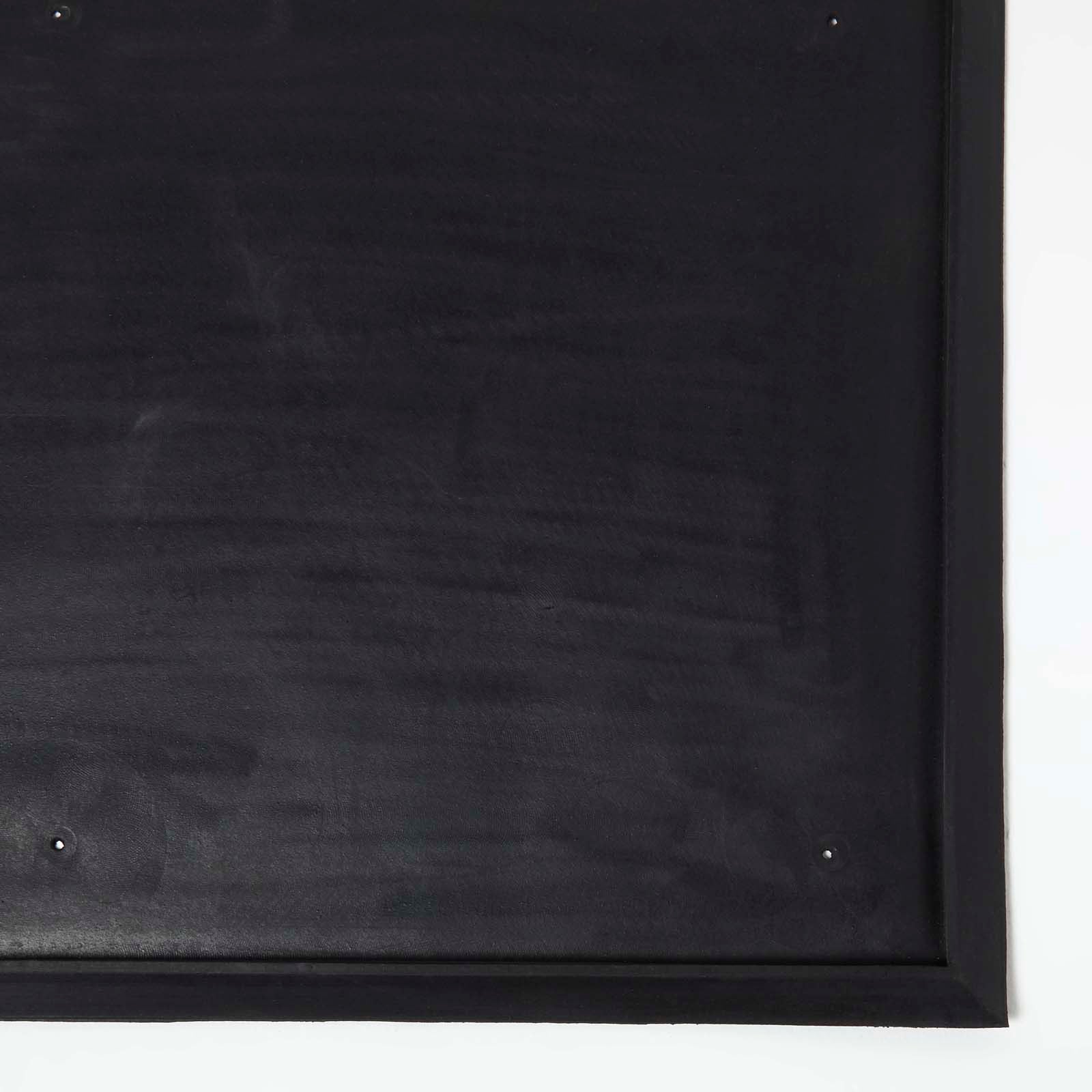 HOMESCAPES Black Rubber Surround For Doormats, 50 X 81 Cm
