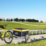Bike Cargo Trailer Folding Yellow