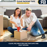 Aquarius Clear Packing Tape 48mm X 66m Strong Parcel Box Tape