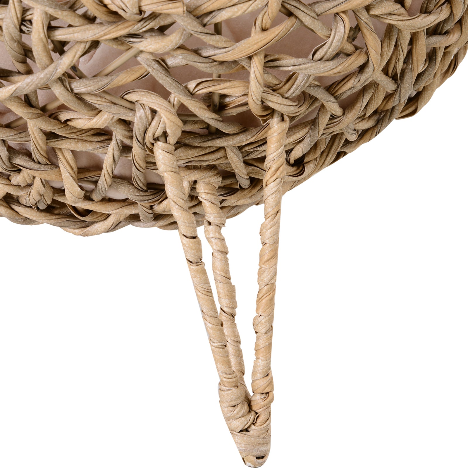 Wicker Cat House, Ball-shaped Rattan Raised Cat Bed | Brown