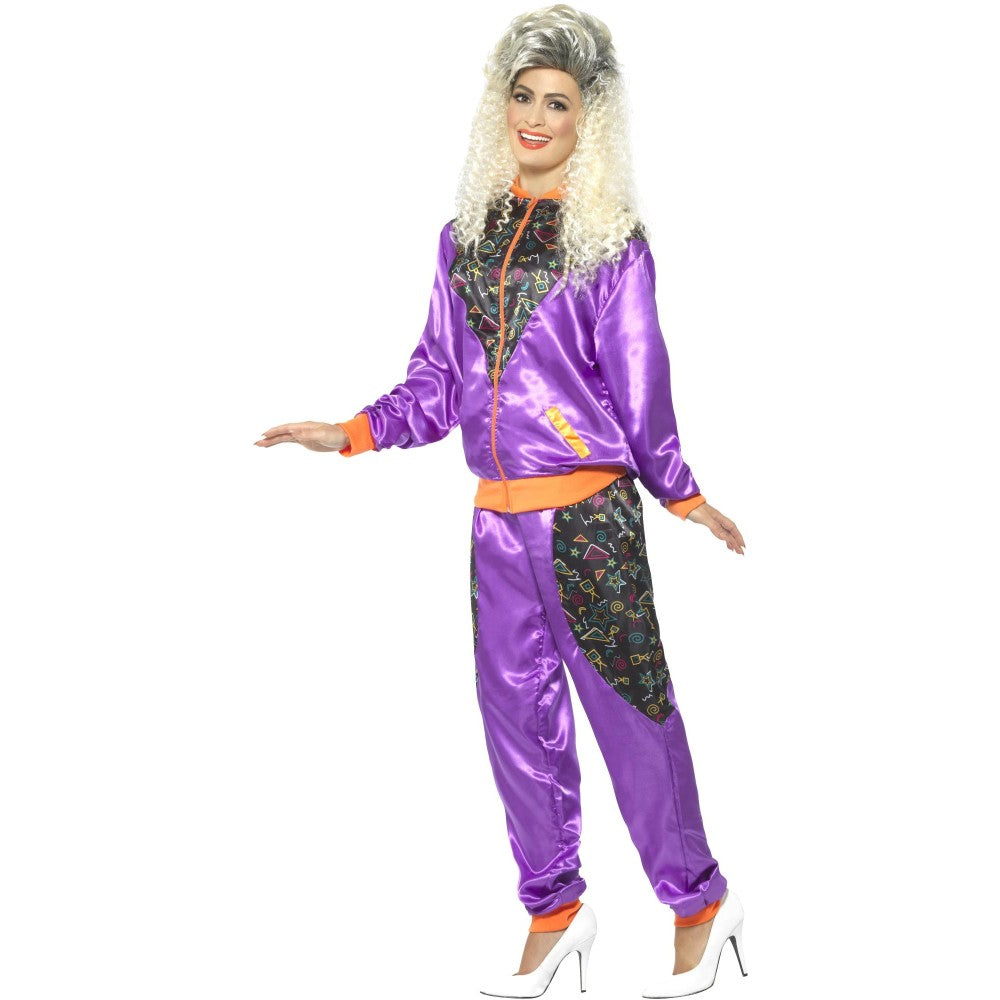 Retro Shell Suit Costume, Ladies | Large