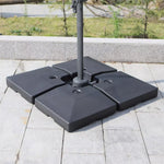 Living and Home Fillable Cantilever Umbrella Stand Set