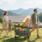 62l Festival Trolley, 100kg Heavy Duty Folding Trolley Cart | Grey