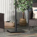 Steel Square Parasol Stand 18kg W/ Adjustable Knob