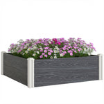 Vinyl Raised Garden Bed Kit | L | Dark Grey