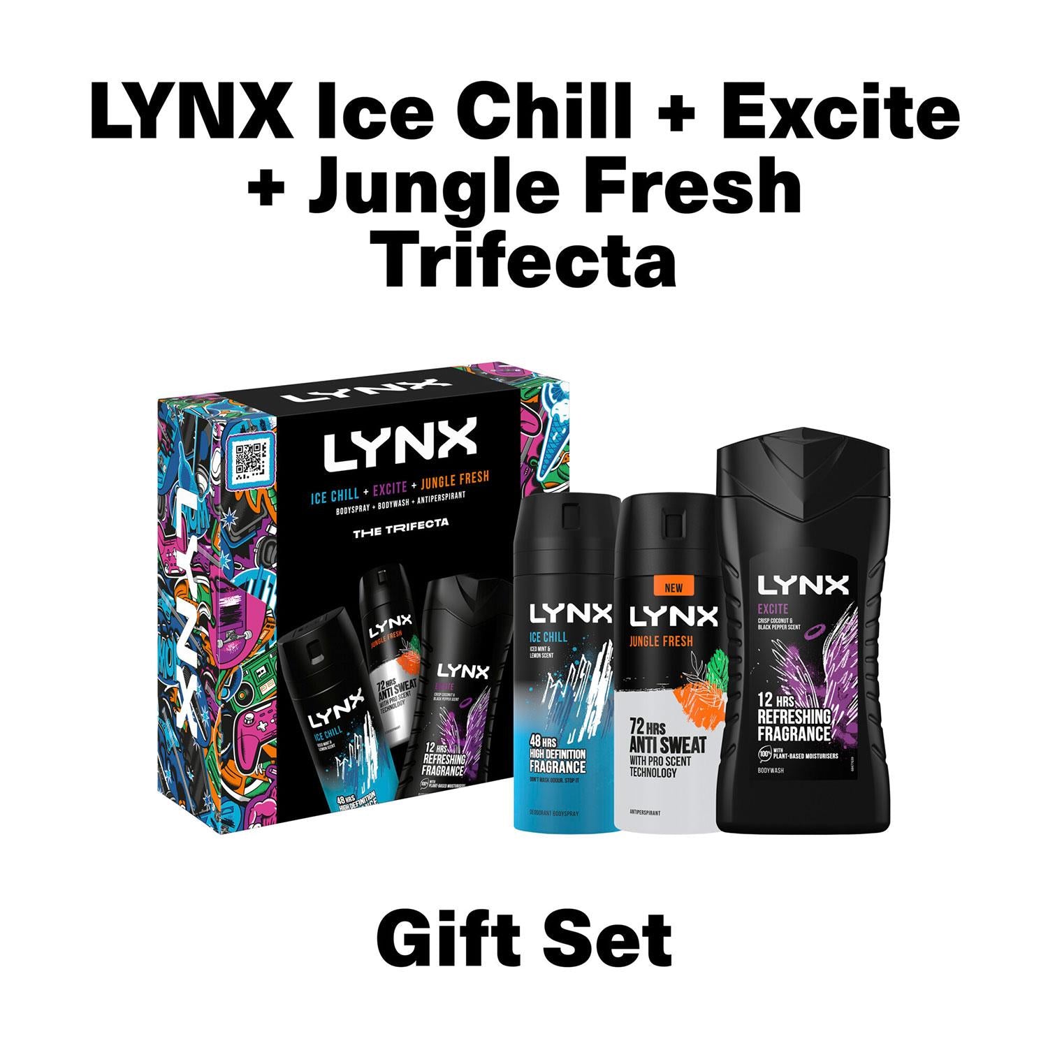 The Trifecta Ice Chill, Excite & Jungle Fresh 3 Pieces Gift Set For Him