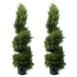 Leaf Leaf 120cm Spiral Cypress Artificial Tree Uv Resistant Outdoor
