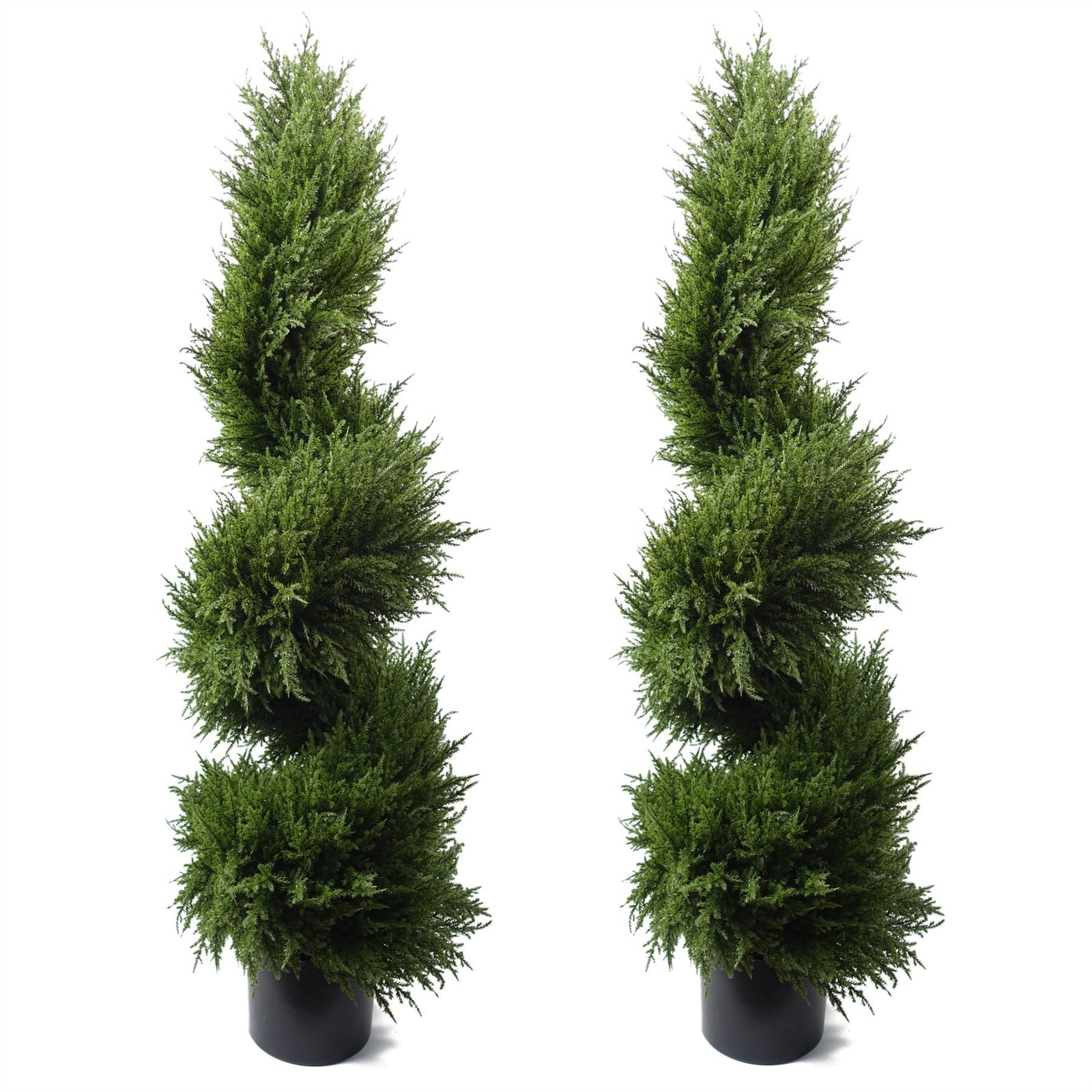 Leaf Leaf 120cm Spiral Cypress Artificial Tree Uv Resistant Outdoor
