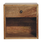 Solid Wood Floating Mini Classic Bedside