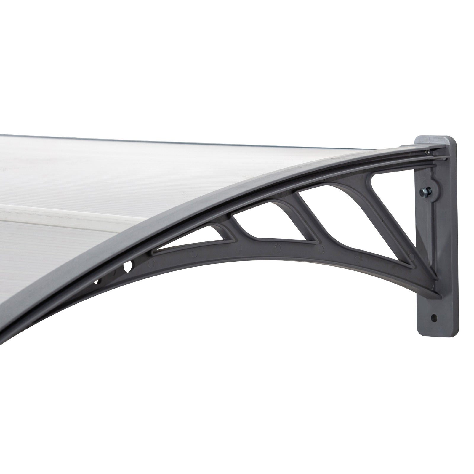 Door Canopy, Outdoor Rain Shelter, 196 X 75cm | White