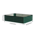 Rectangular Galvanized Steel Raised Garden Bed | Small