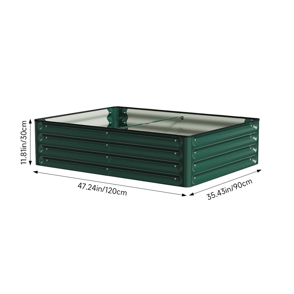 Rectangular Galvanized Steel Raised Garden Bed | Small