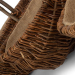 Wicker Oval Unpeeled Willow Garden Trug | Set-of-3 | Brown