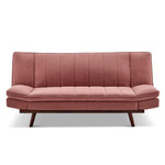 Mondaine Velvet Sofa Bed 3 Seater | Rose Gold