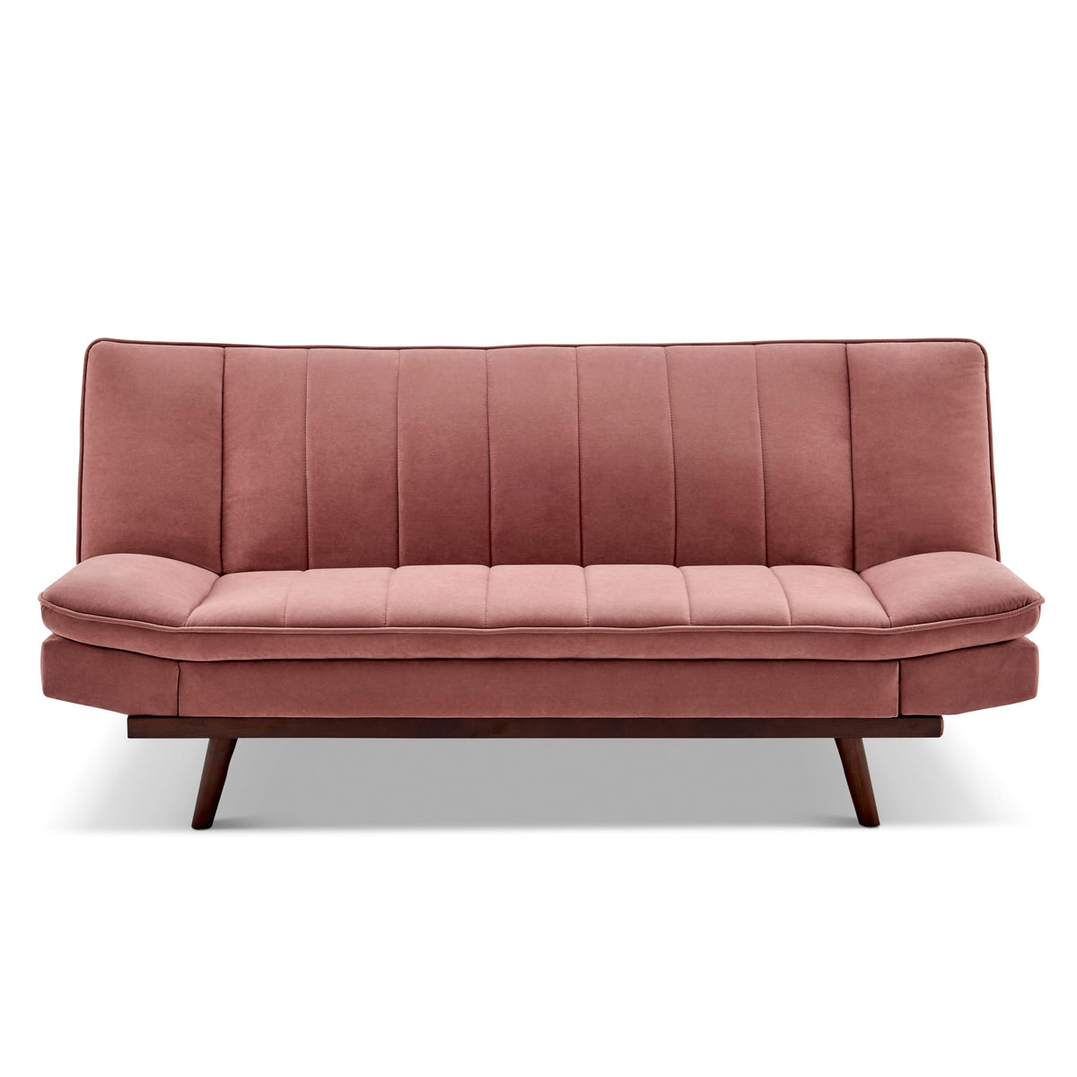 Mondaine Velvet Sofa Bed 3 Seater | Rose Gold