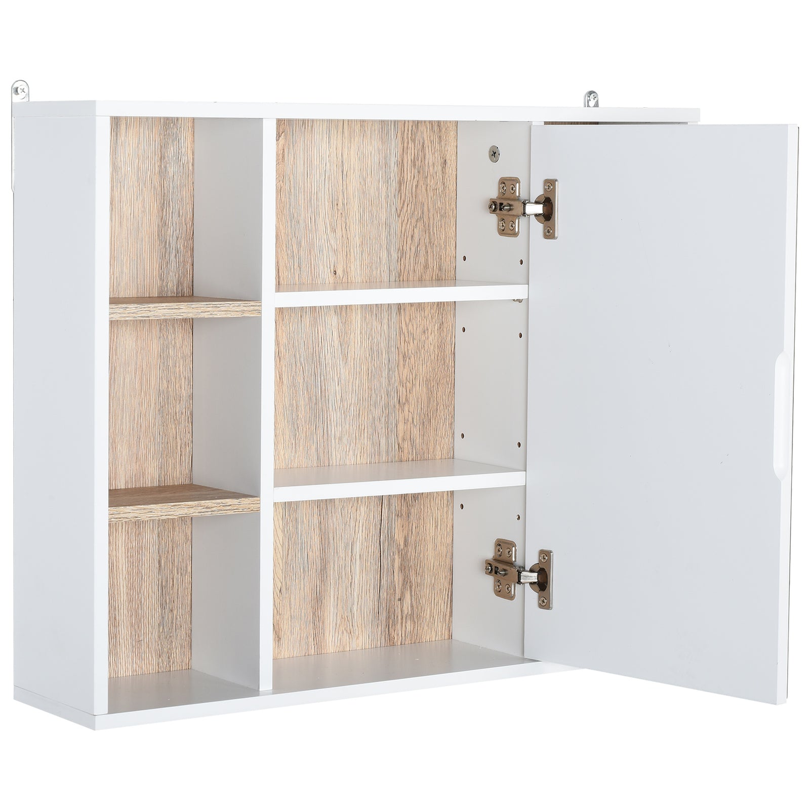 Wall Mounted Bathroom Storage Cabinet W/ Mirrored Door
