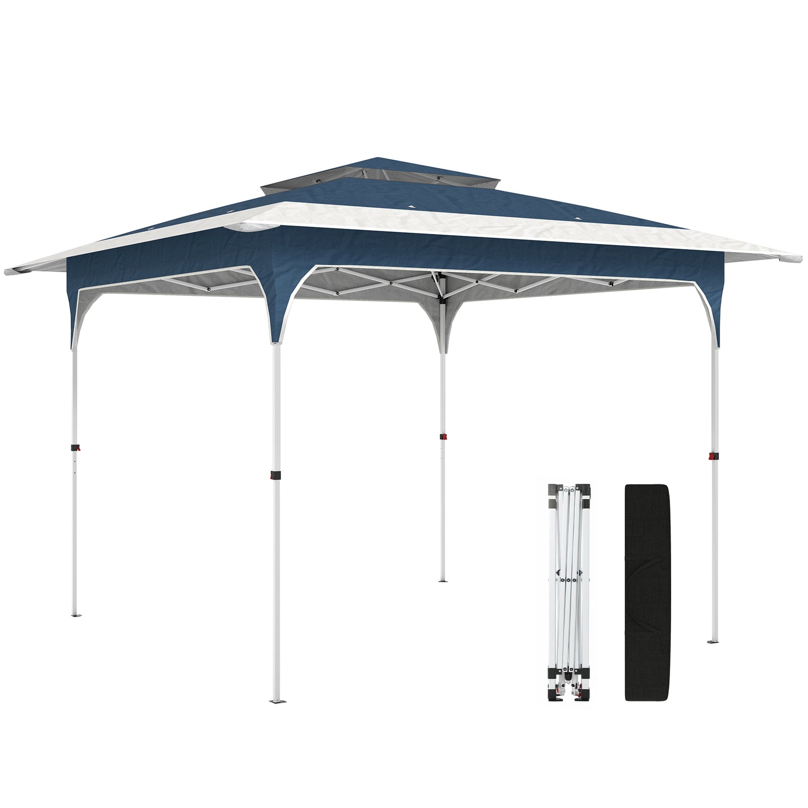 3.5 X 3.5 M Pop Up Gazebo, Upf50+ One-push Party Tent | Blue