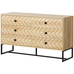 Chest Of 6 Drawers Storage Unit Unique Zigzag Design