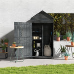 Wooden Garden Shed Outdoor Shelves Utility Tool Storage