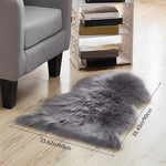 Irregular Shaped Super Soft Shaggy Area Rug | Dark Grey