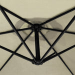 Cantilever Parasol & Square Base | Cream