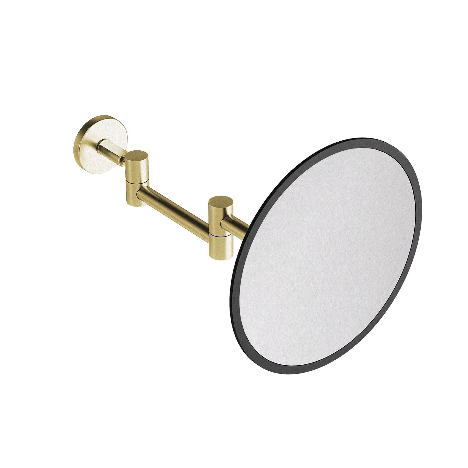 Wall Magnifying Mirror, Brushed Gold Pvd Architect Sp (x5)