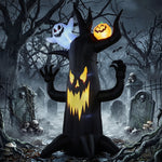 Outsunny 8 Ft Halloween Inflatable Spooky Tree With Built-in Led Lights