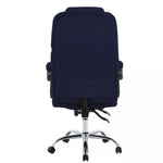 Swivel Velvet Office Chair Ergonomic Leisure Chair Height Adjustable Desk Chair | Blue