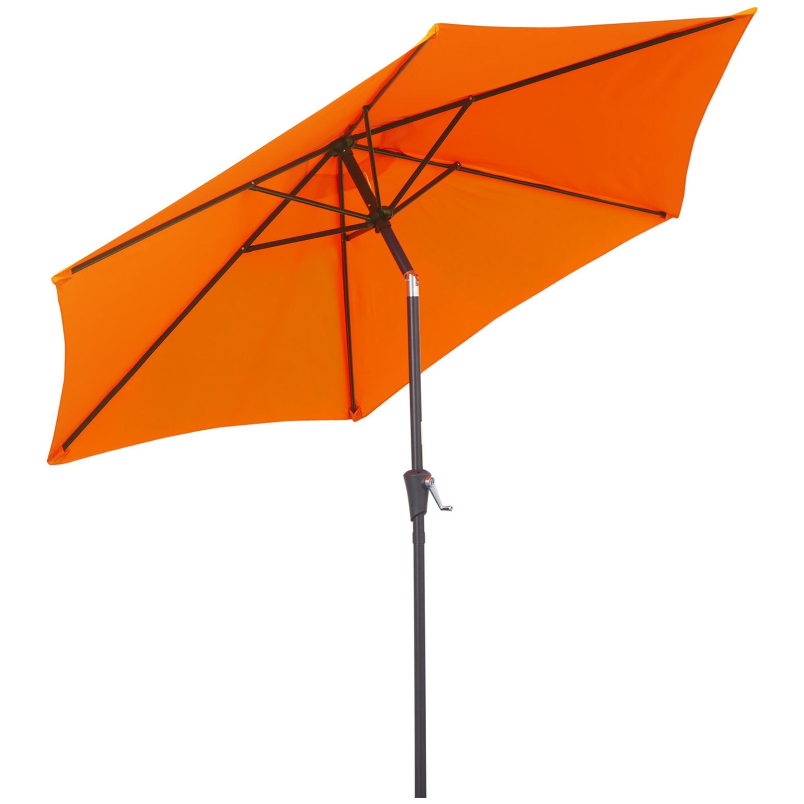 2.6m Patio Umbrella With Tilt Crank | Orange
