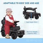 Kids Ride-on Push Car 3 In 1 Benz G350 Baby Floor Slider Walker | Black
