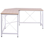 Corner L-shape Desk Computer Pc Workstation Writing Table | White